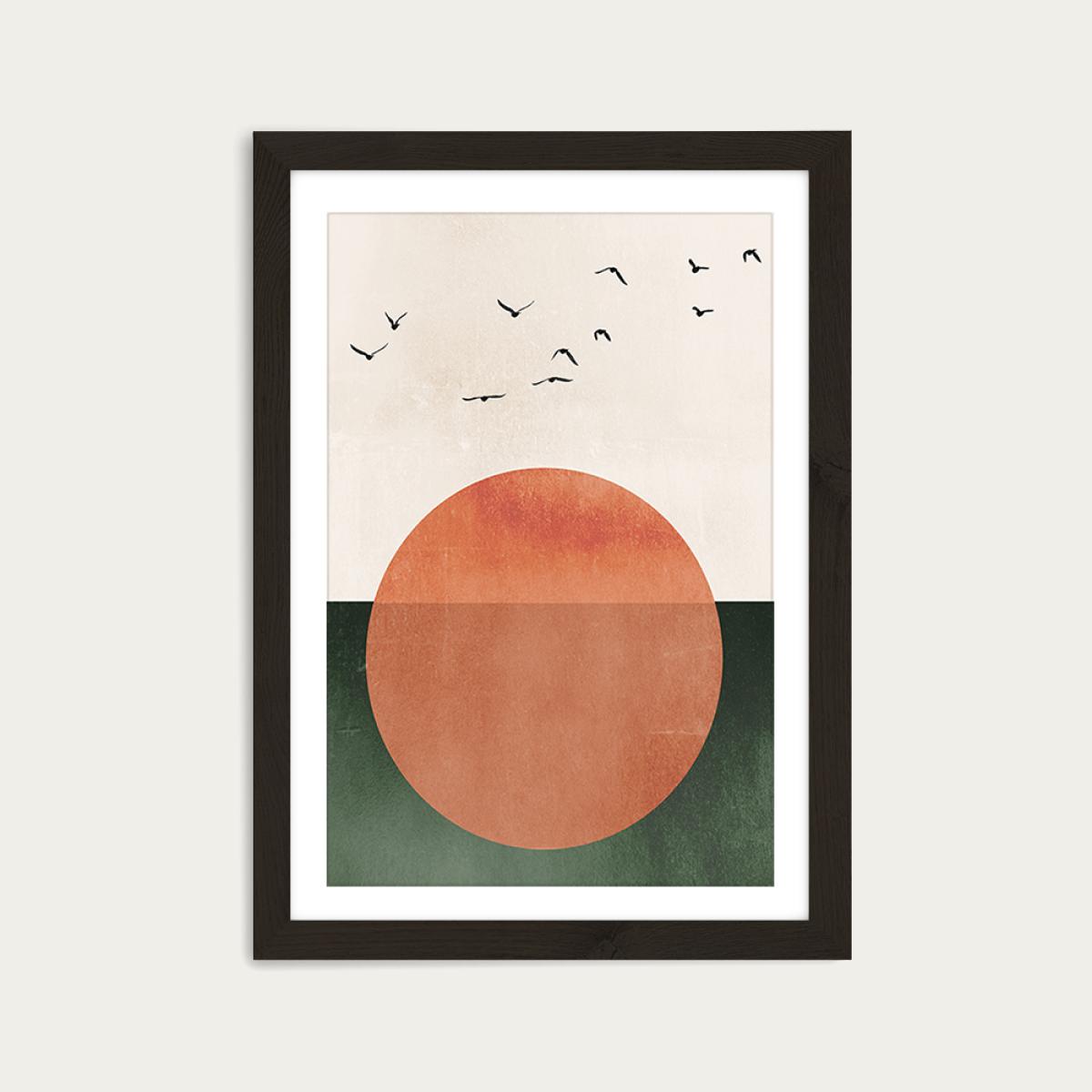 Rising Art Print Black Frame – image 1