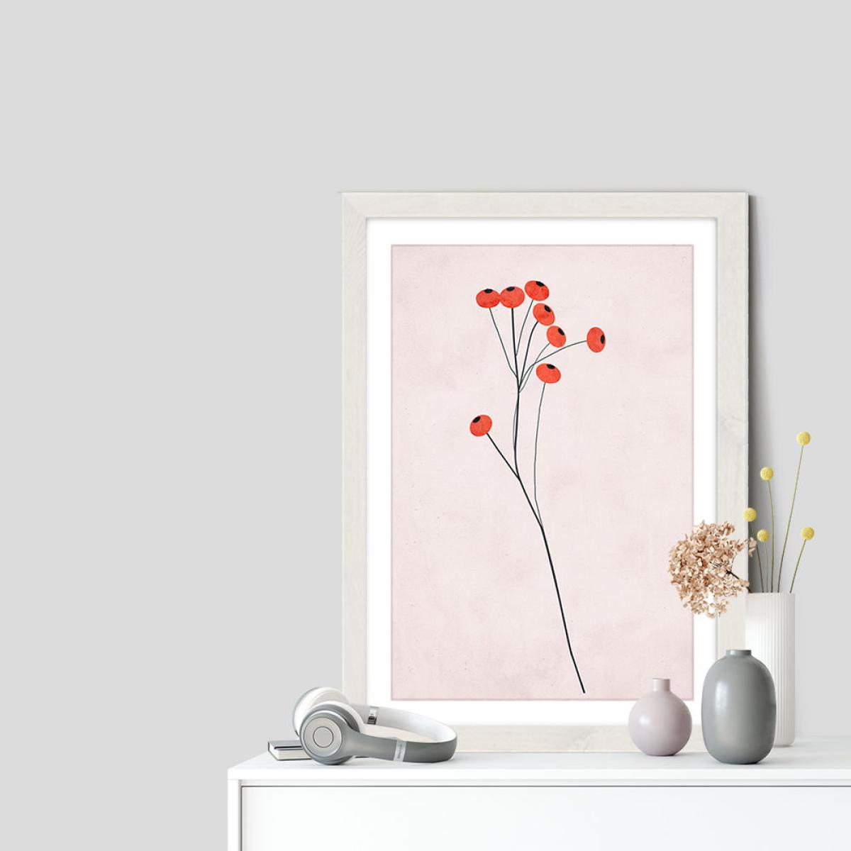 Winterfruits Art Print White Frame – image 2