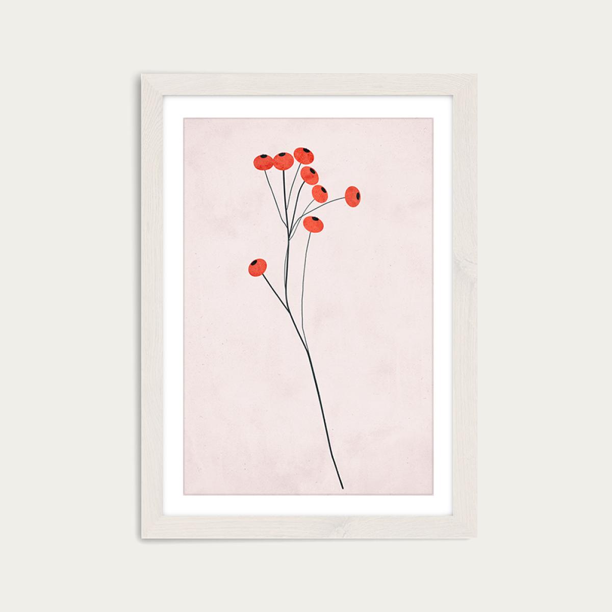 Winterfruits Art Print White Frame – image 1