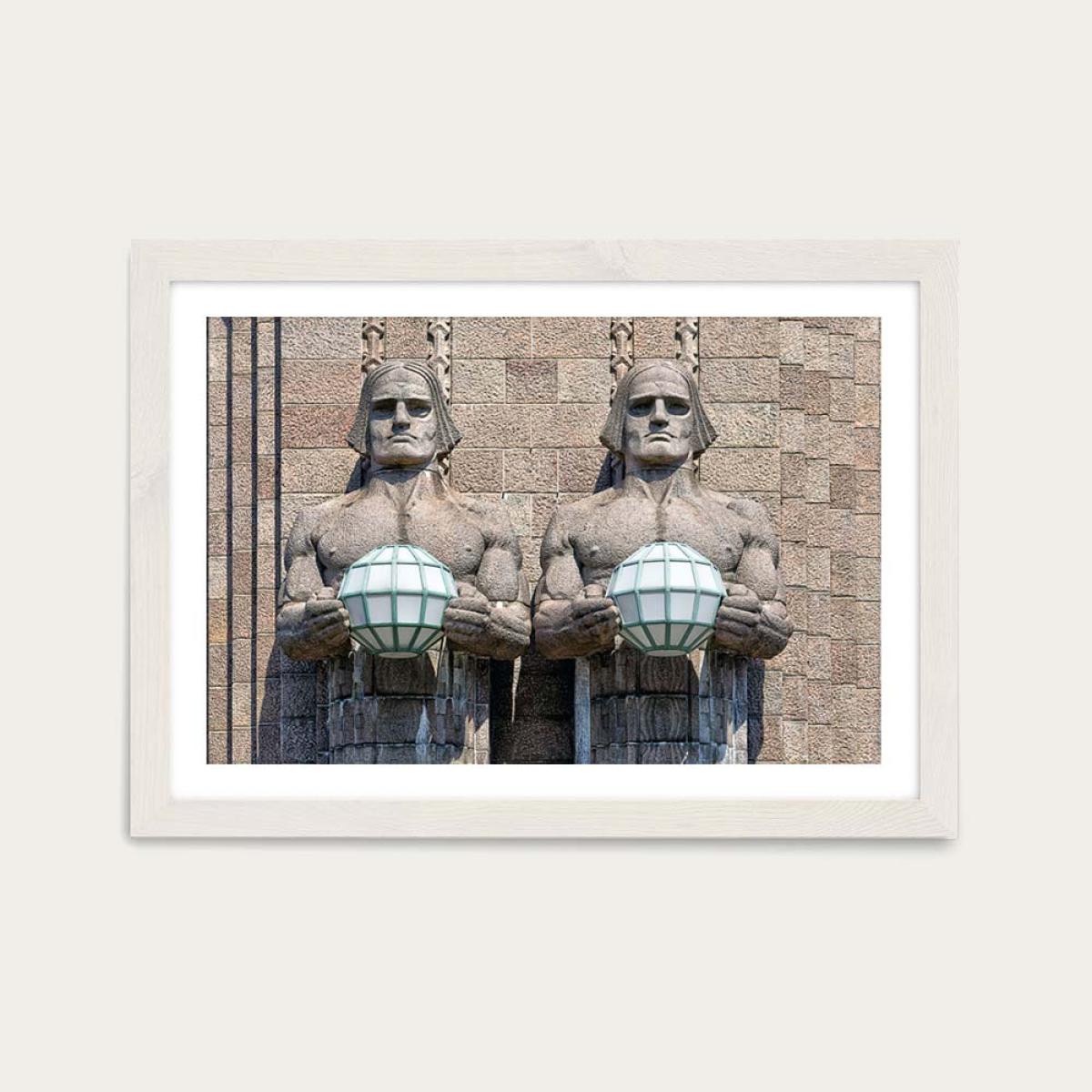Central Station 02 Art Print White Frame