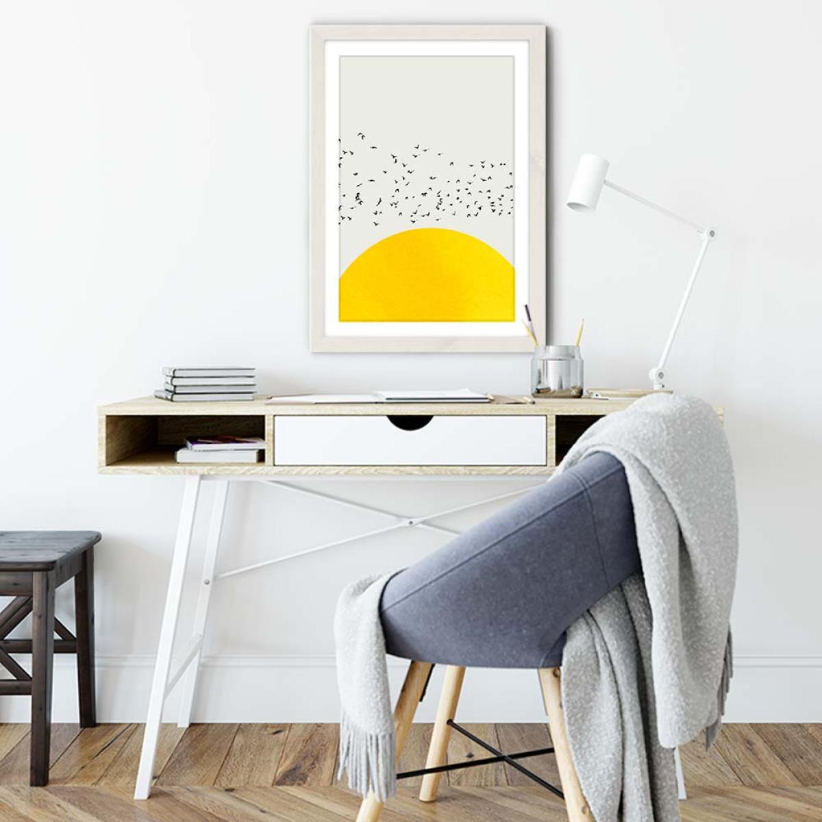 A Thousand Birds Art Print White Frame – image 5