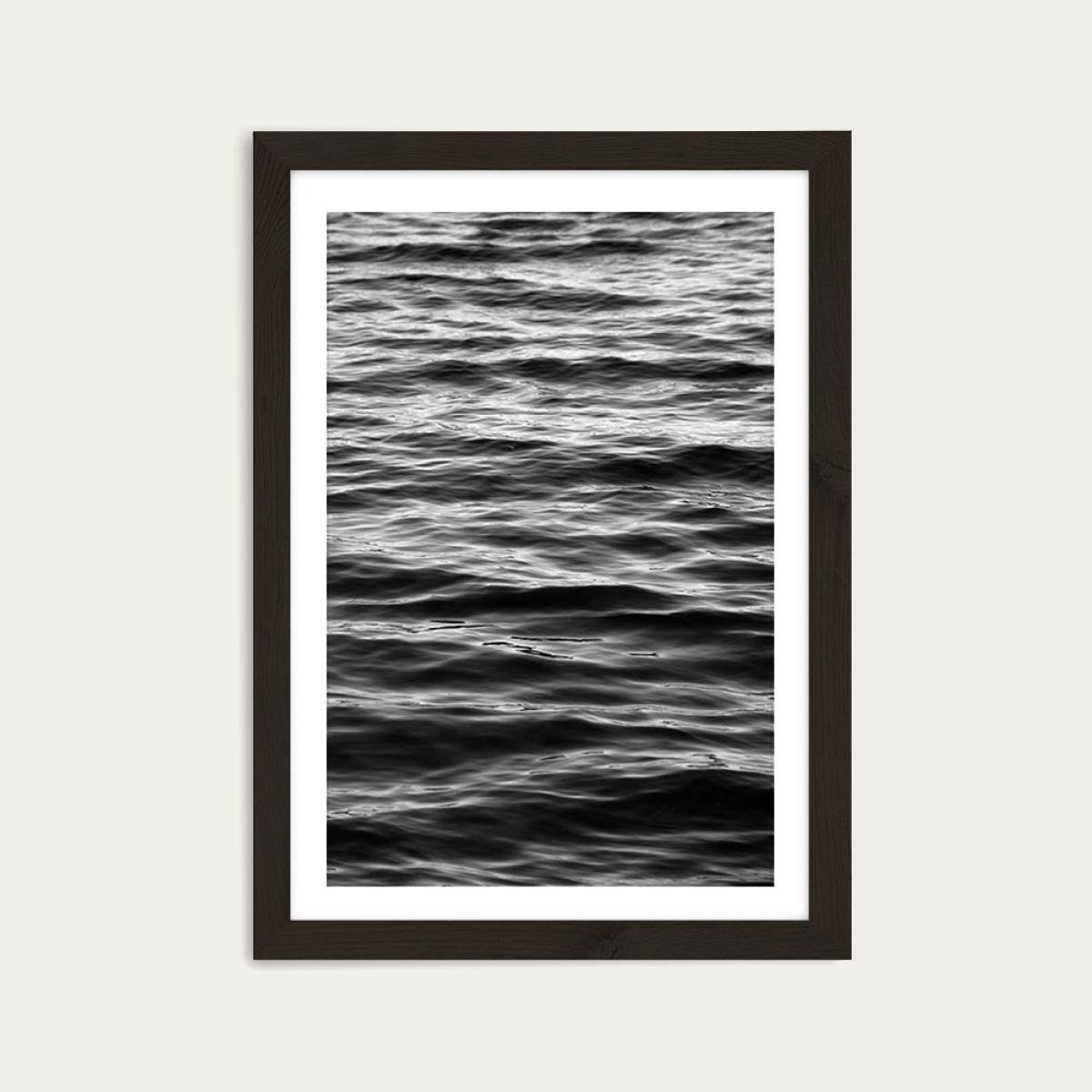 Black Ocean Art Print Black Frame – image 8