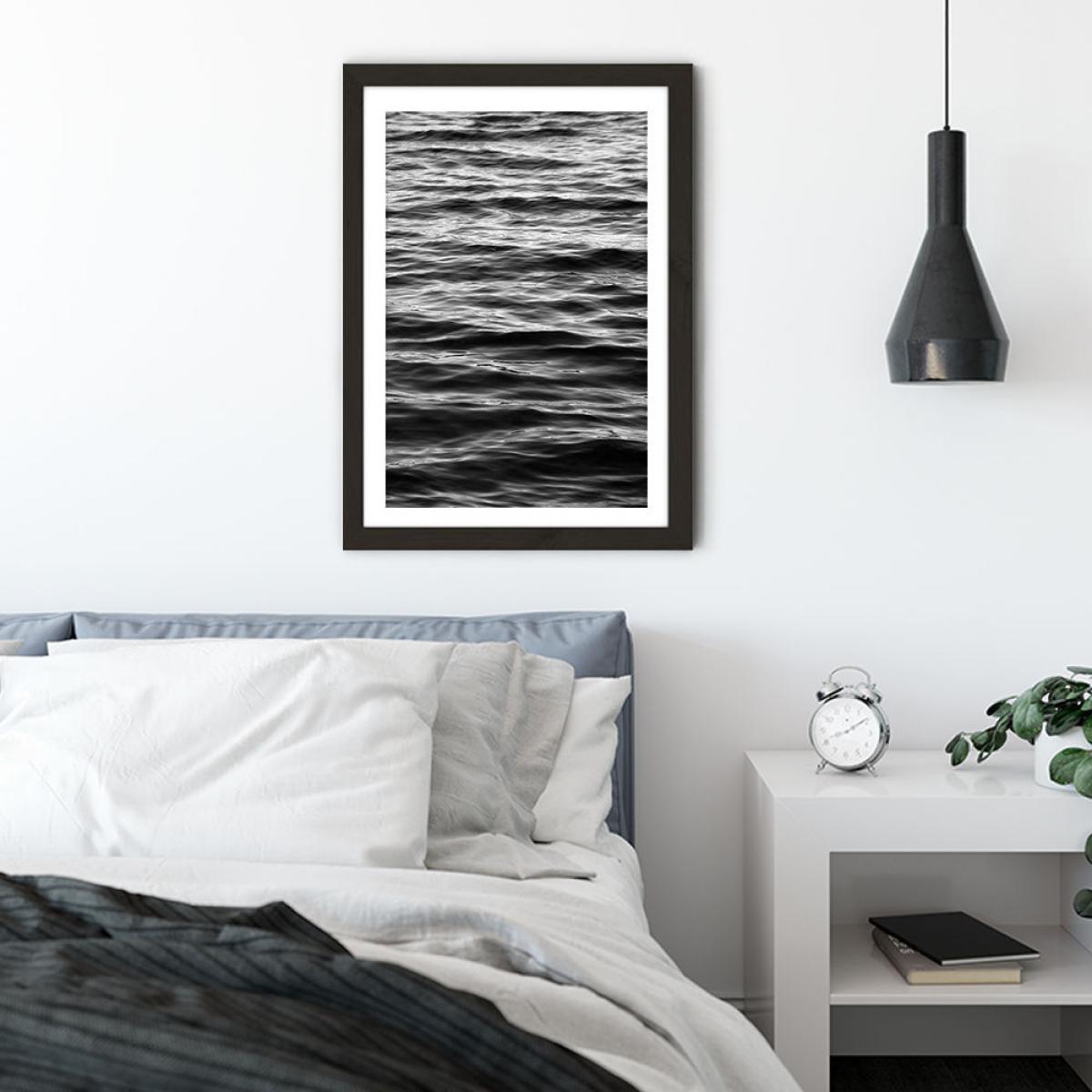 Black Ocean Art Print Black Frame – image 10