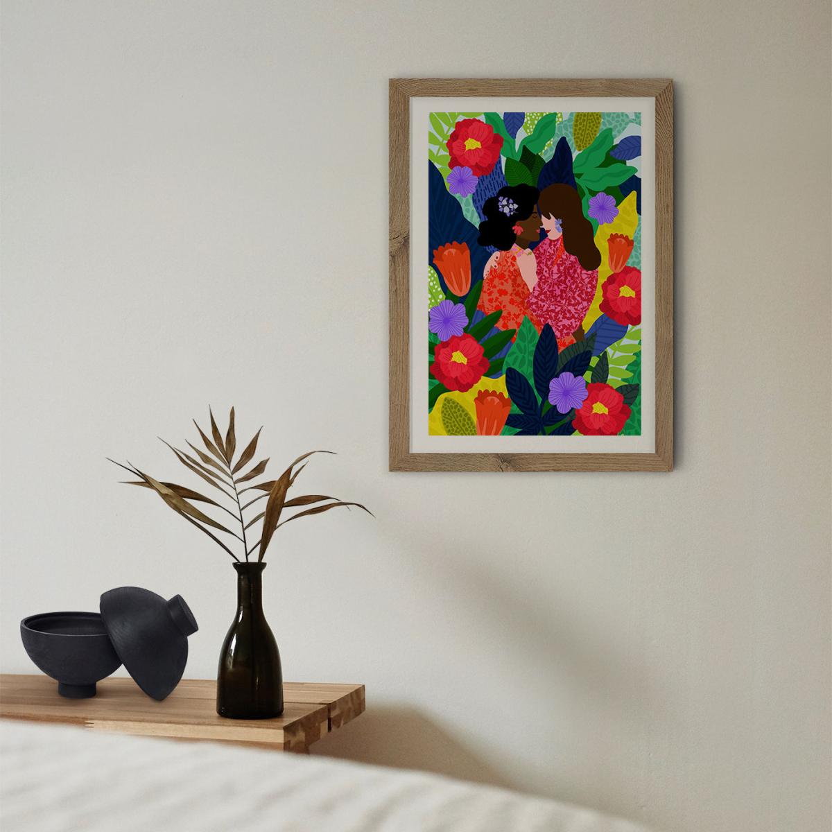 May Your Love Blossom 1 Art Print Oak Frame – image 11