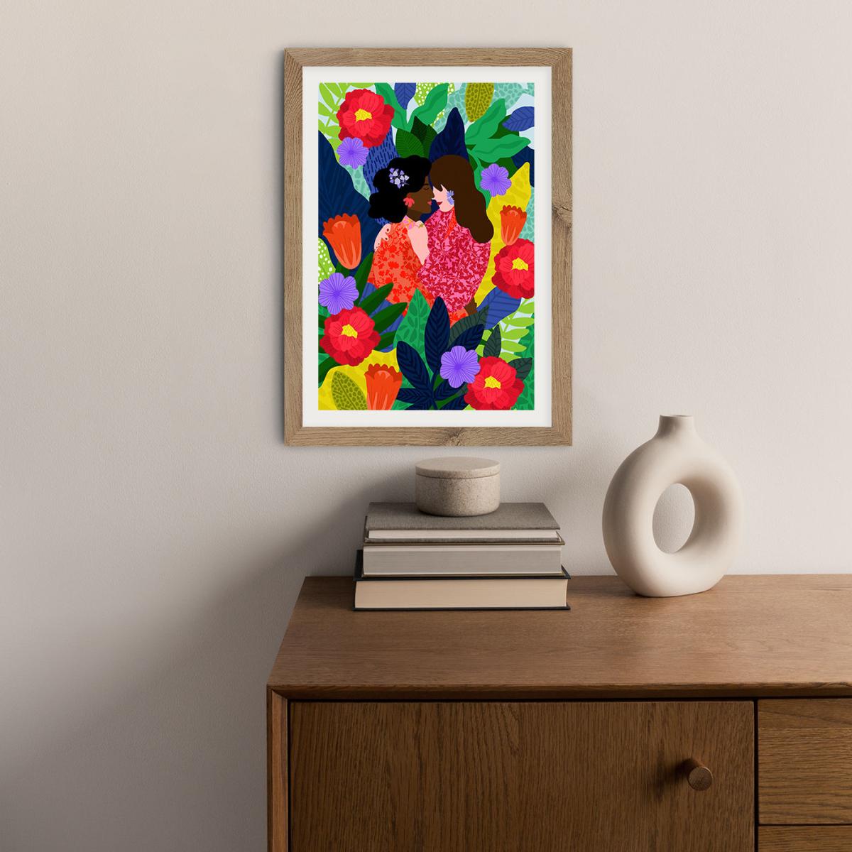 May Your Love Blossom 1 Art Print Oak Frame – image 5