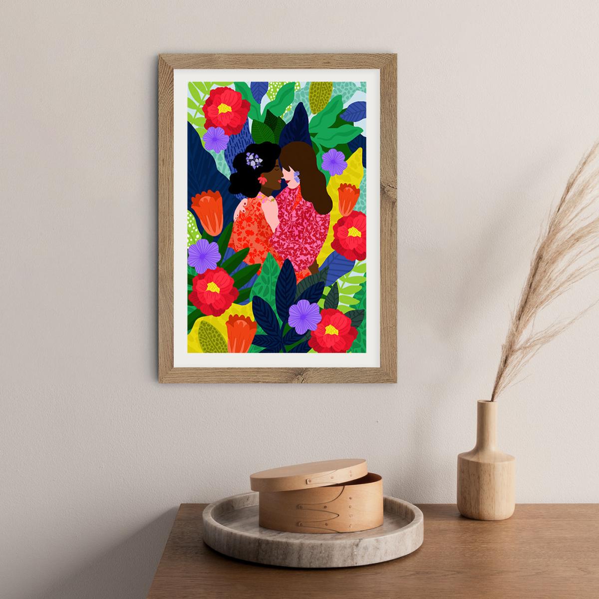 May Your Love Blossom 1 Art Print Oak Frame – image 10