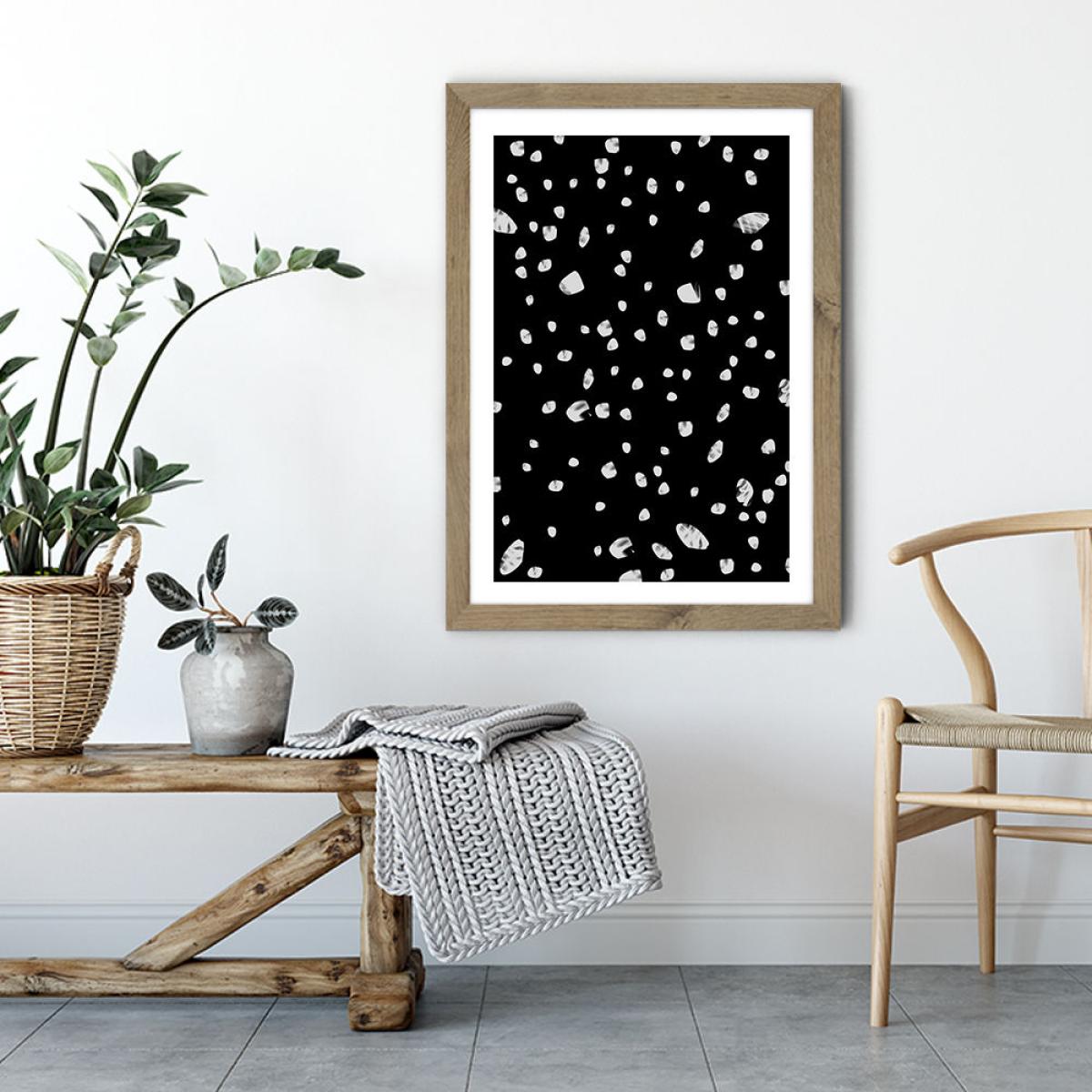 Universe Black Art Print Oak Frame – image 4