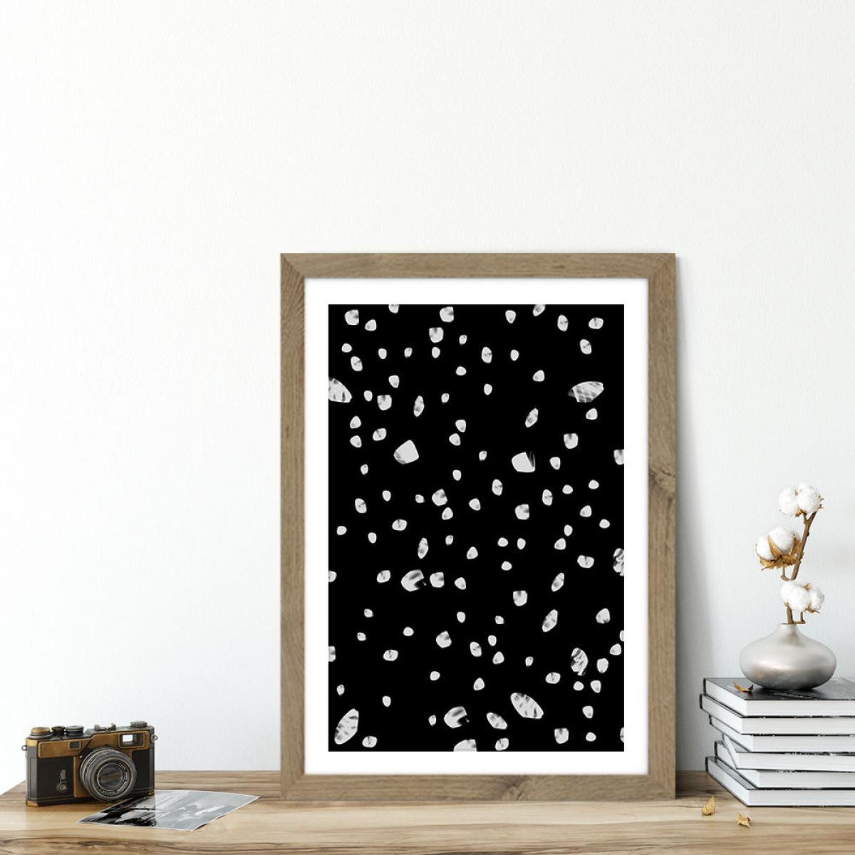 Universe Black Art Print Oak Frame – image 5