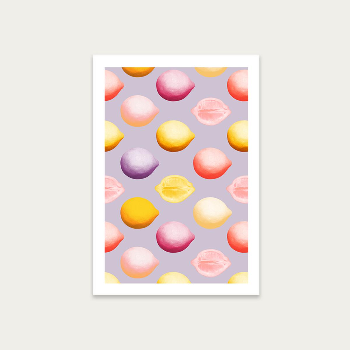 Lemons Art Print Unframed