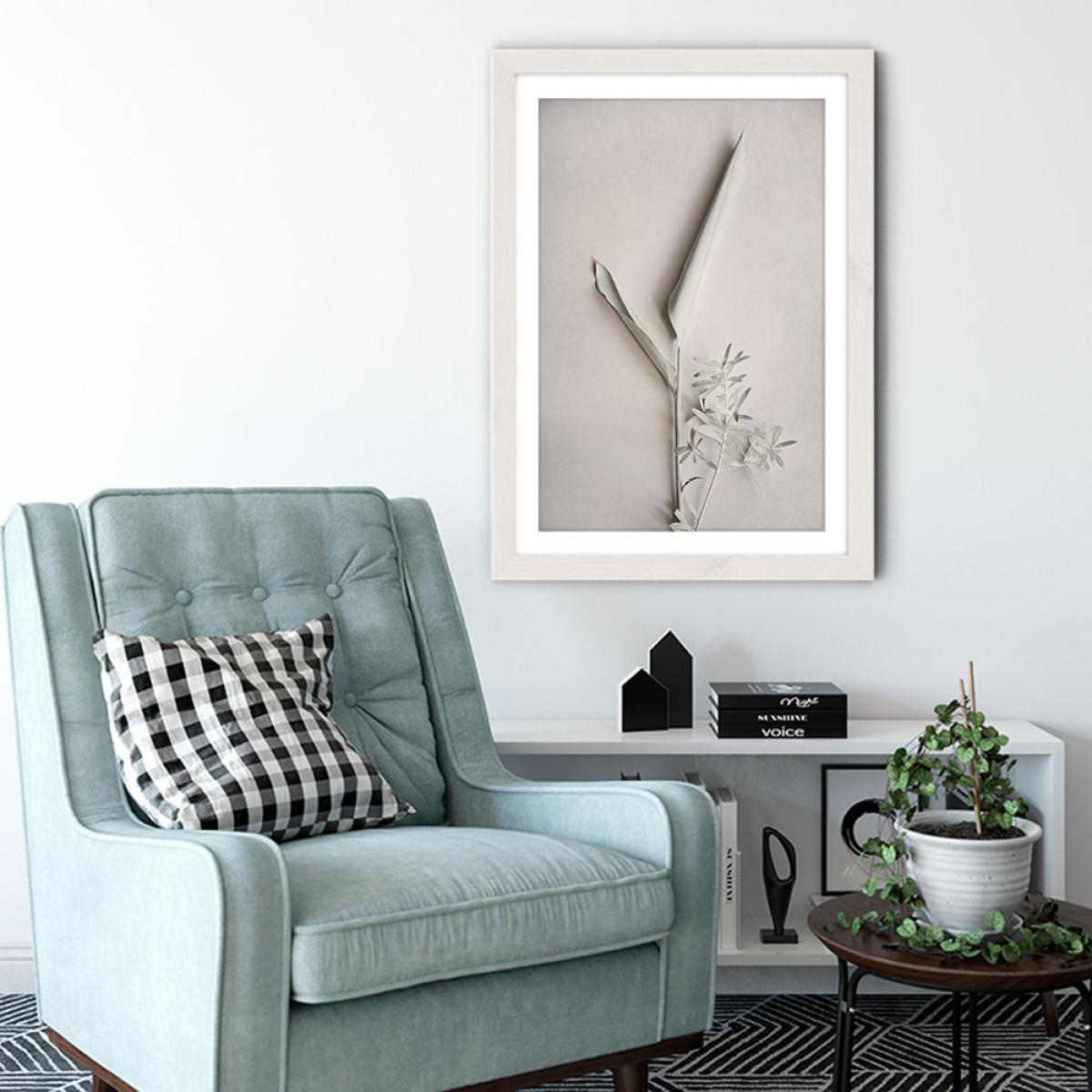 Alabaster Forest 3 Art Print White Frame – image 4