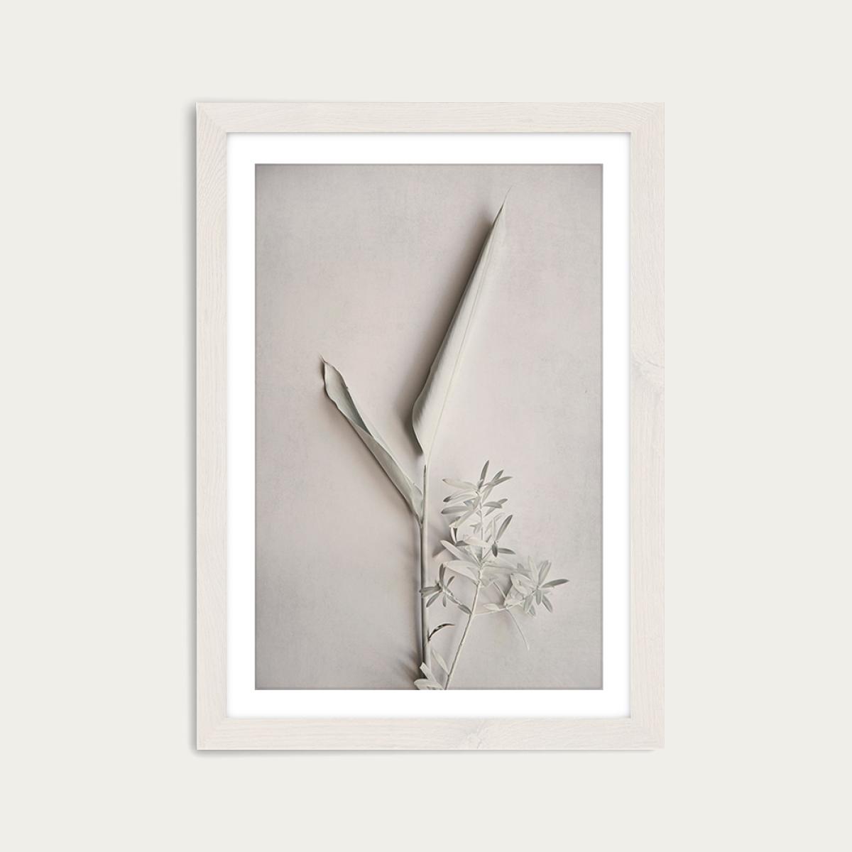 Alabaster Forest 3 Art Print White Frame – image 1