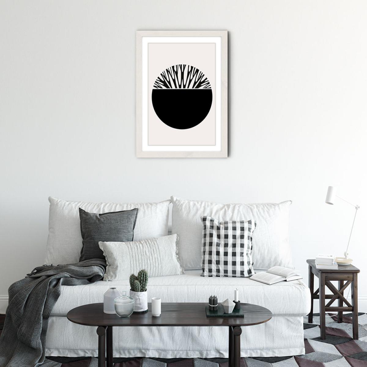 Abstractika Black Art Print White Frame – image 6