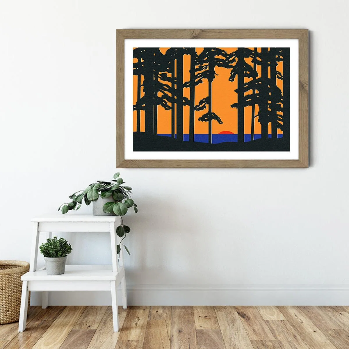 Baltic Sea Sunrise Art Print Oak Frame – image 4