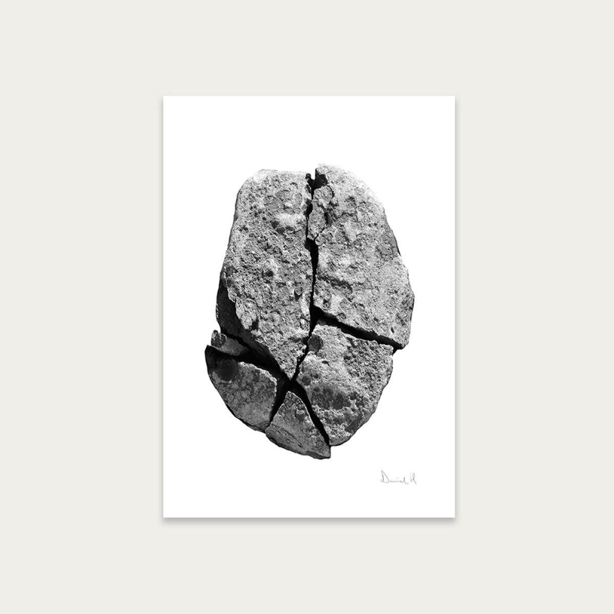 Busted Rock Art Print Unframed