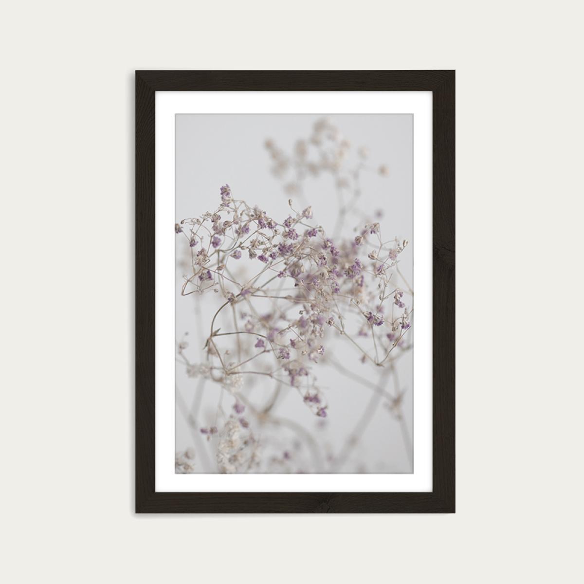 Blossoms in The Field Art Print Black Frame – image 1