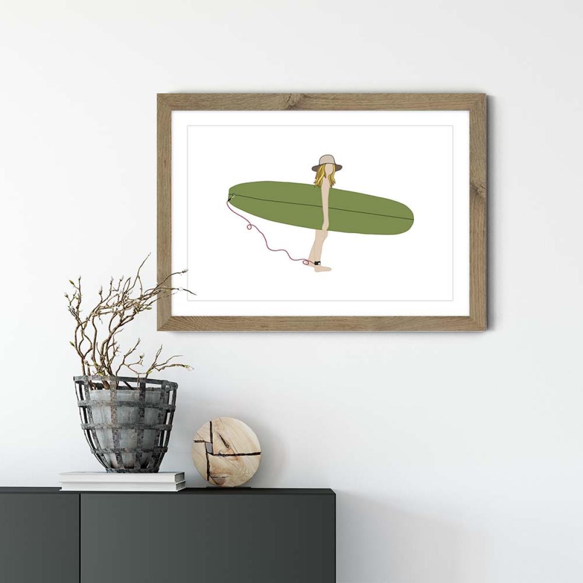 Sunnydays Art Print Oak Frame – image 2