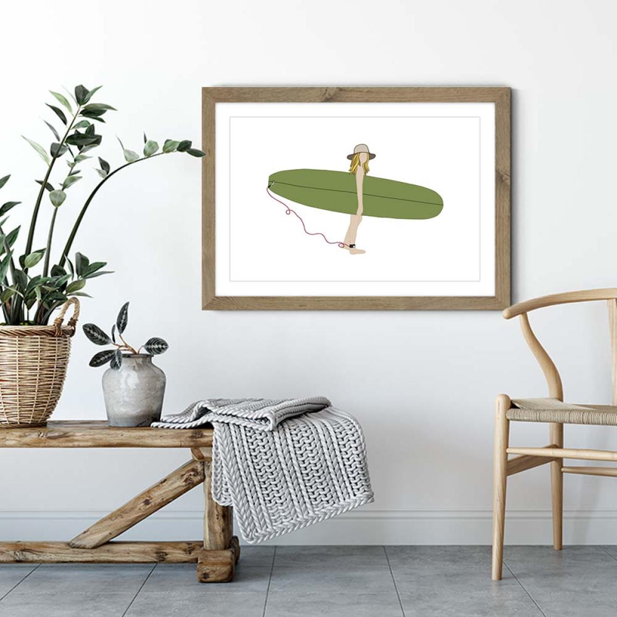 Sunnydays Art Print Oak Frame – image 3