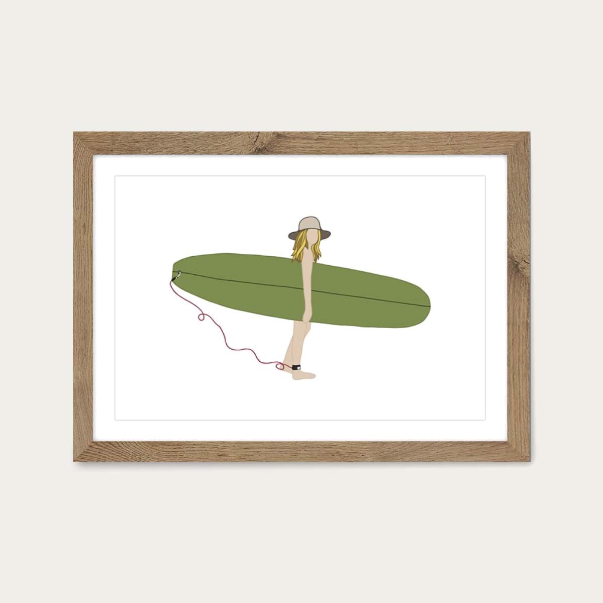 Sunnydays Art Print Oak Frame – image 1