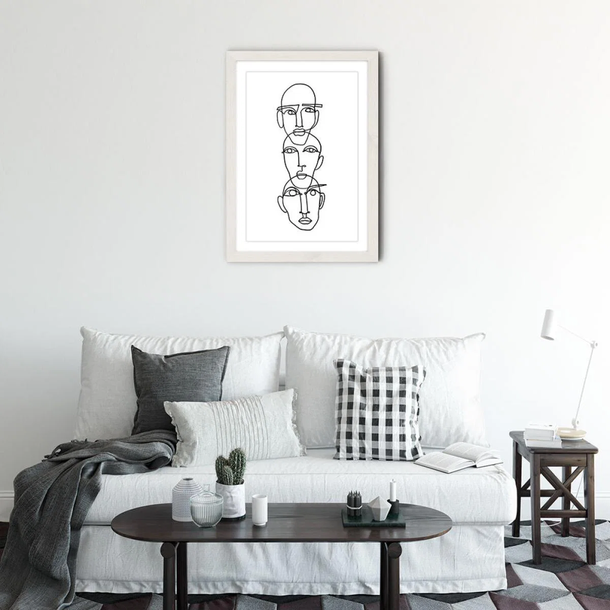 Three Art Print White Frame – image 2
