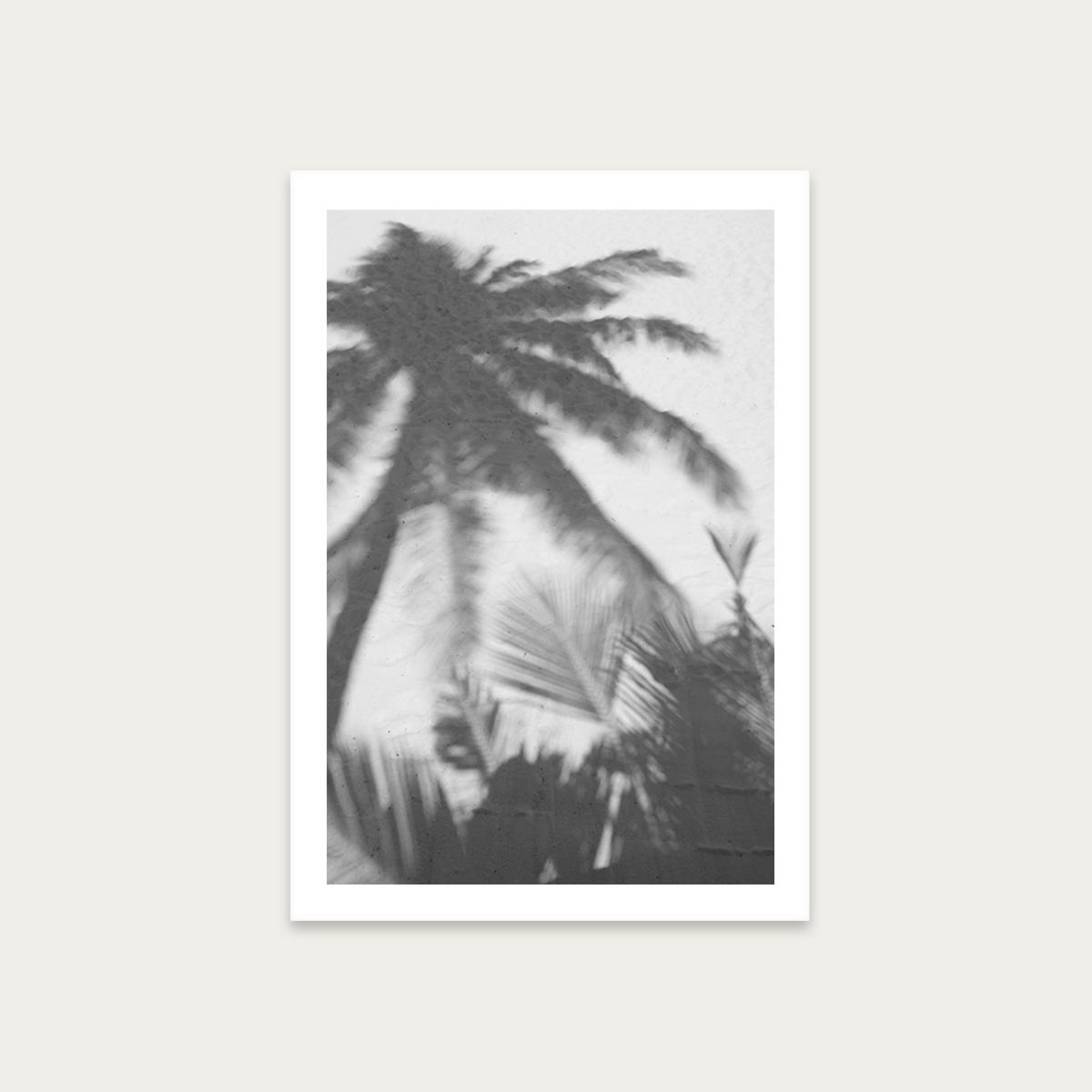 Palms on the Beach Art Print Unframed
