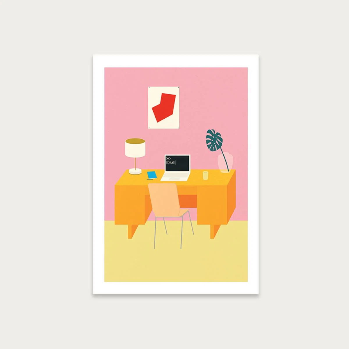 No Ideas Art Print Unframed