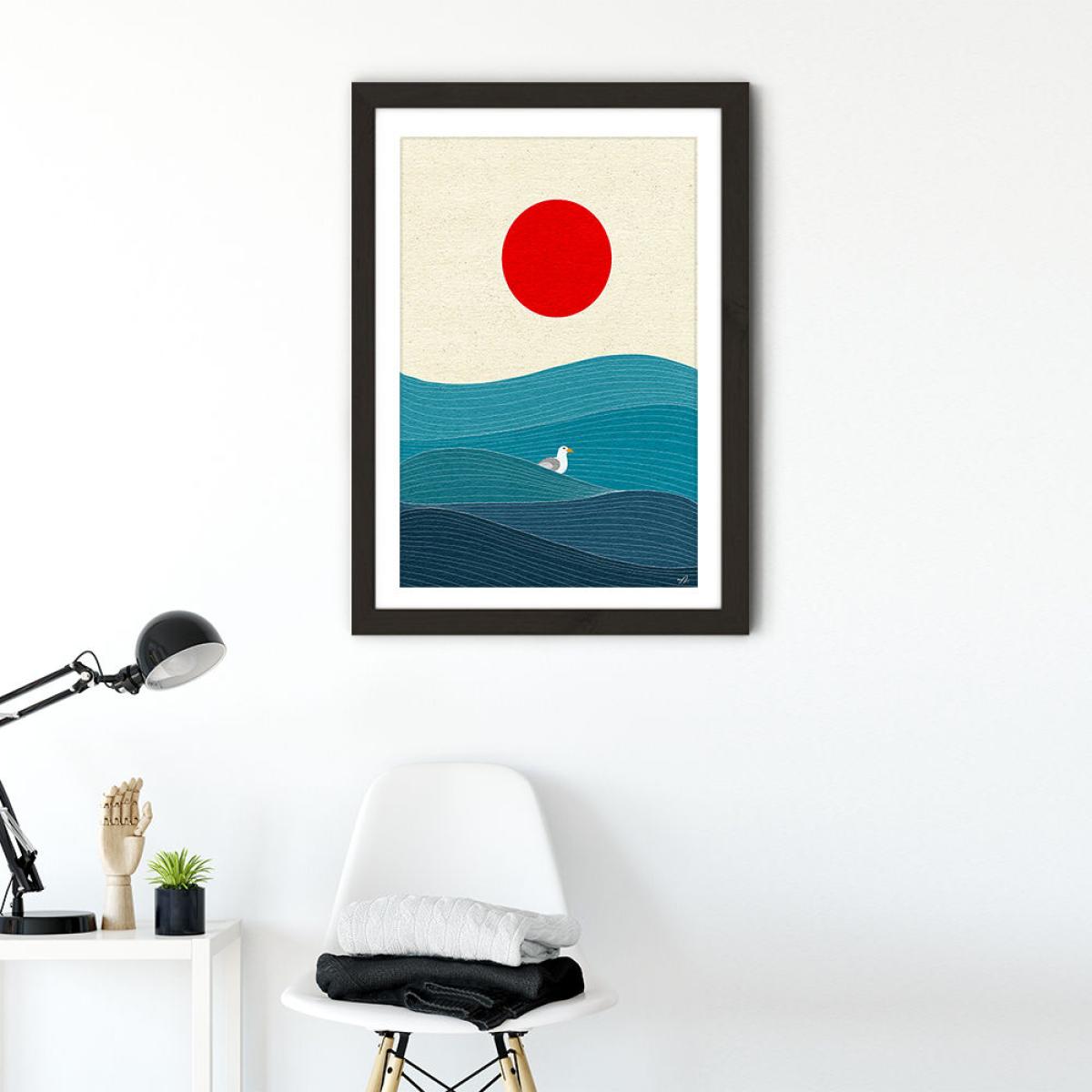 Solid as a Rock Art Print Black Frame – image 2