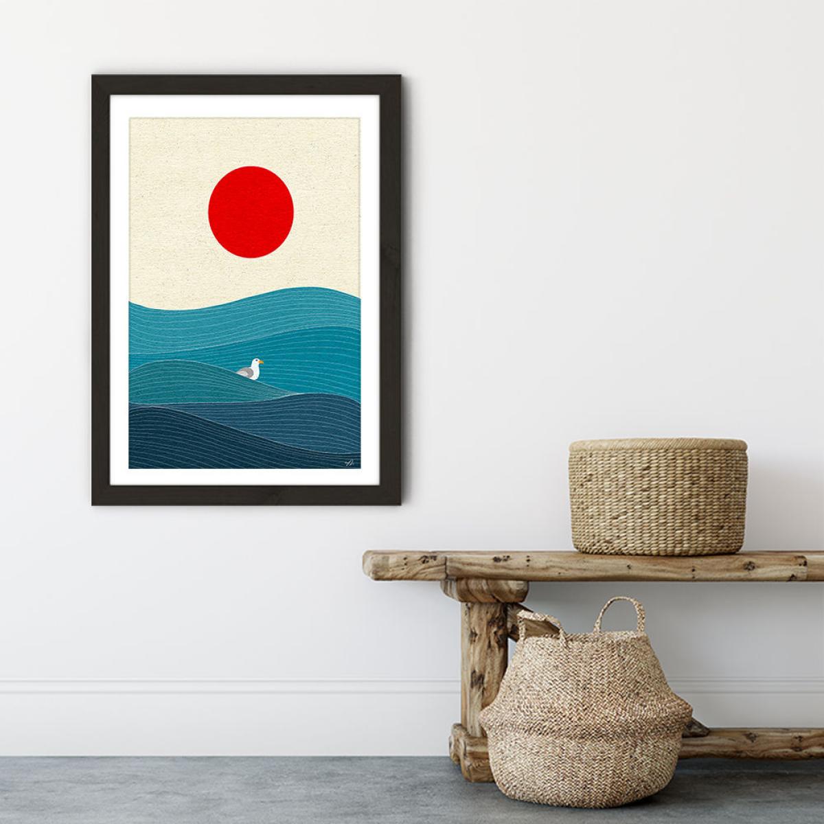 Solid as a Rock Art Print Black Frame – image 3