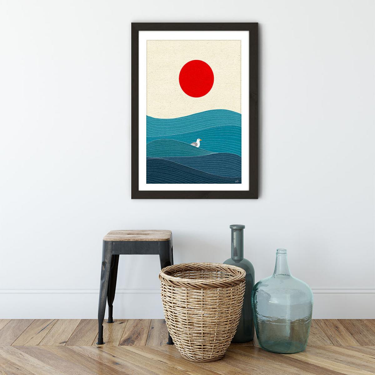 Solid as a Rock Art Print Black Frame – image 4