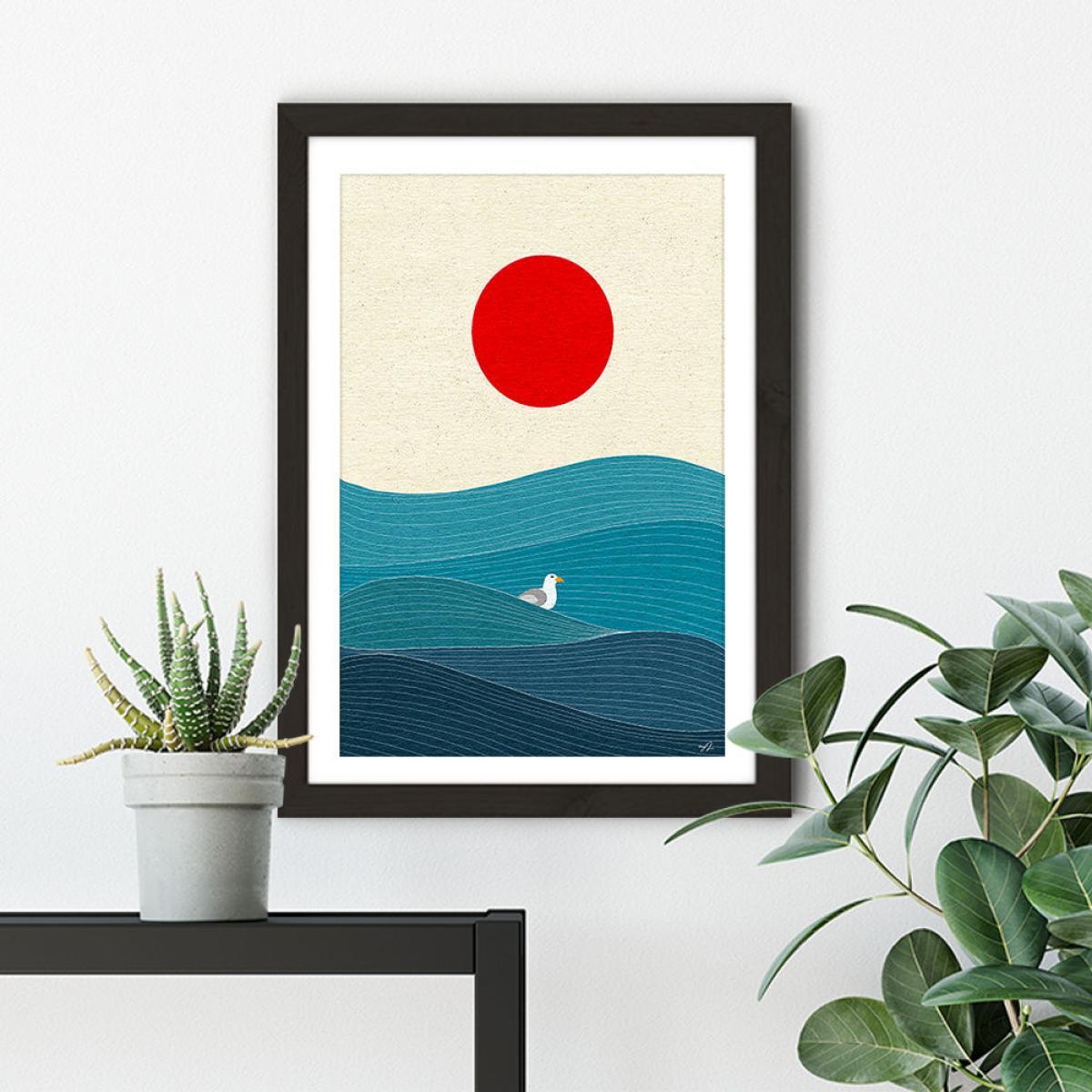 Solid as a Rock Art Print Black Frame – image 7