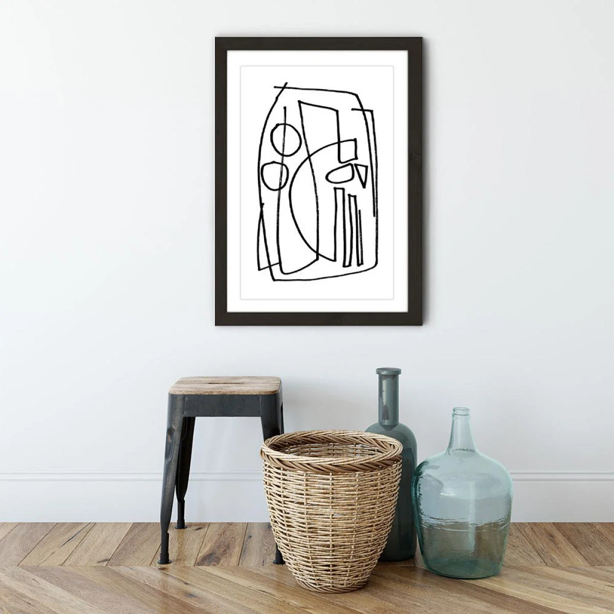 Stark II Art Print Black Frame – image 3