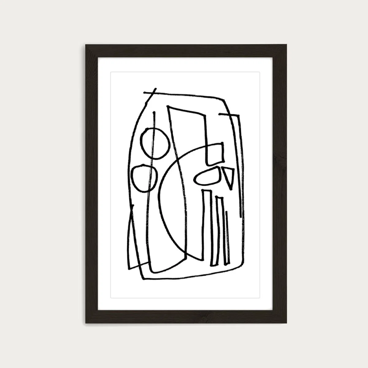 Stark II Art Print Black Frame – image 1