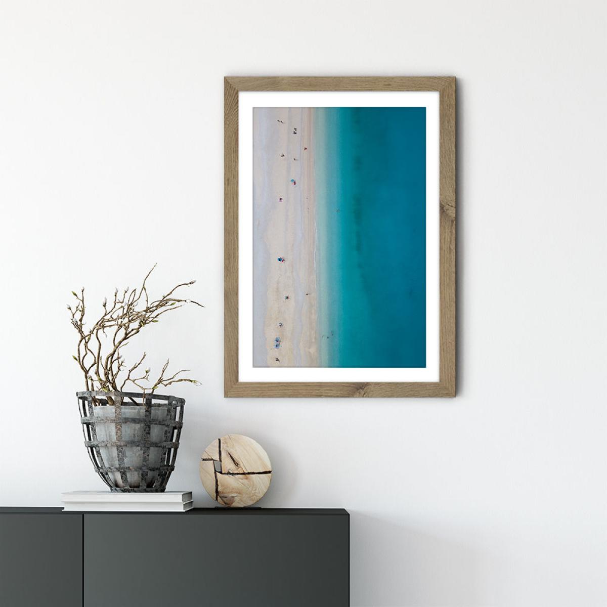 Where the Living is Easy Art Print Oak Frame – image 2