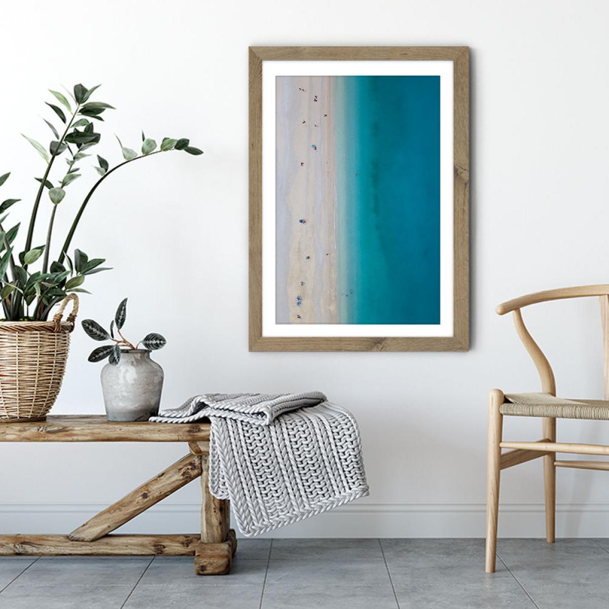 Where the Living is Easy Art Print Oak Frame – image 4