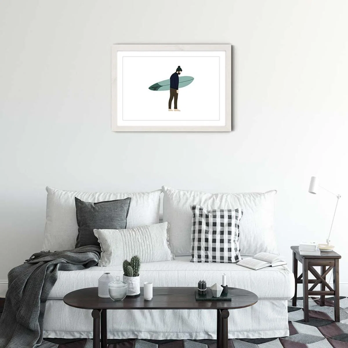 Bobble Art Print White Frame – image 2