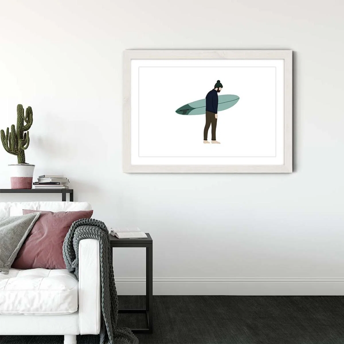 Bobble Art Print White Frame – image 3