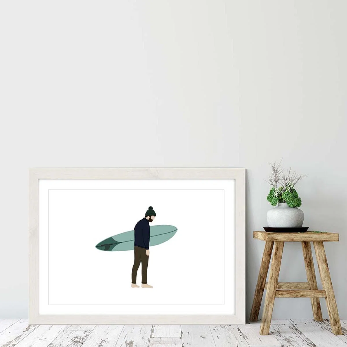 Bobble Art Print White Frame – image 6