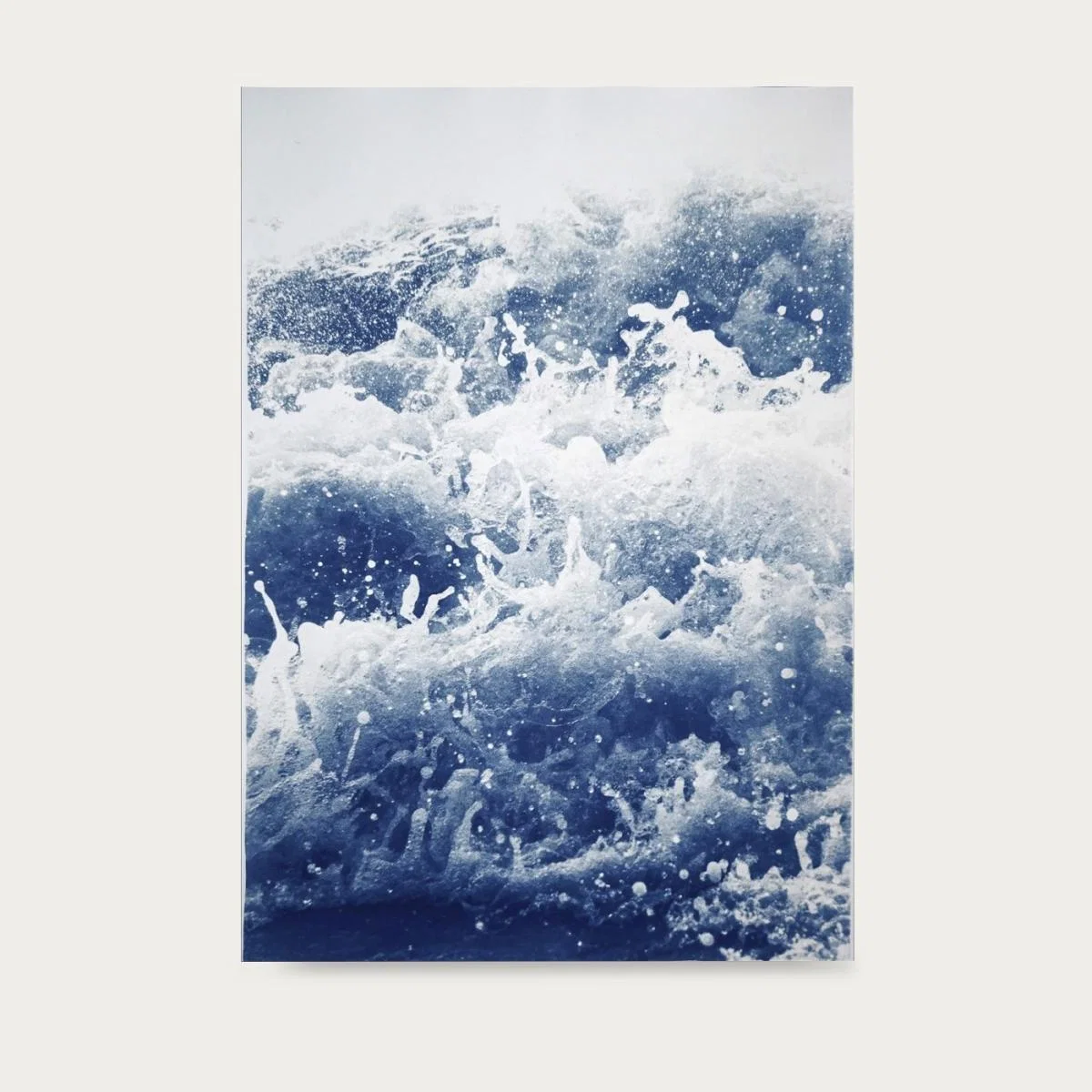 Tempestuous Tidal in Blue Handmade Cyanotype Art Print – image 5