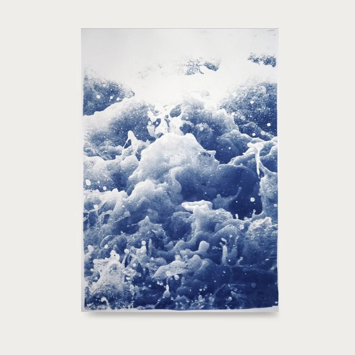 Tempestuous Tidal in Blue Handmade Cyanotype Art Print – image 6