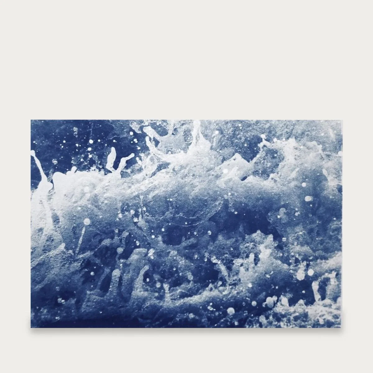 Tempestuous Tidal in Blue Handmade Cyanotype Art Print – image 7