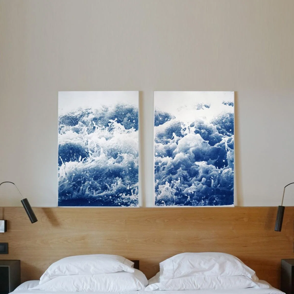 Tempestuous Tidal in Blue Handmade Cyanotype Art Print – image 8
