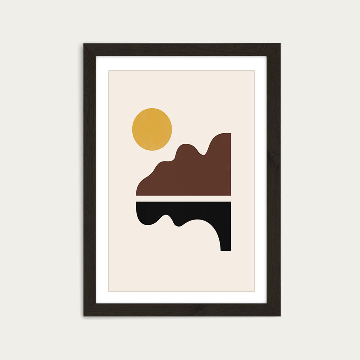 Big Sur Art Print Black Frame – image 1