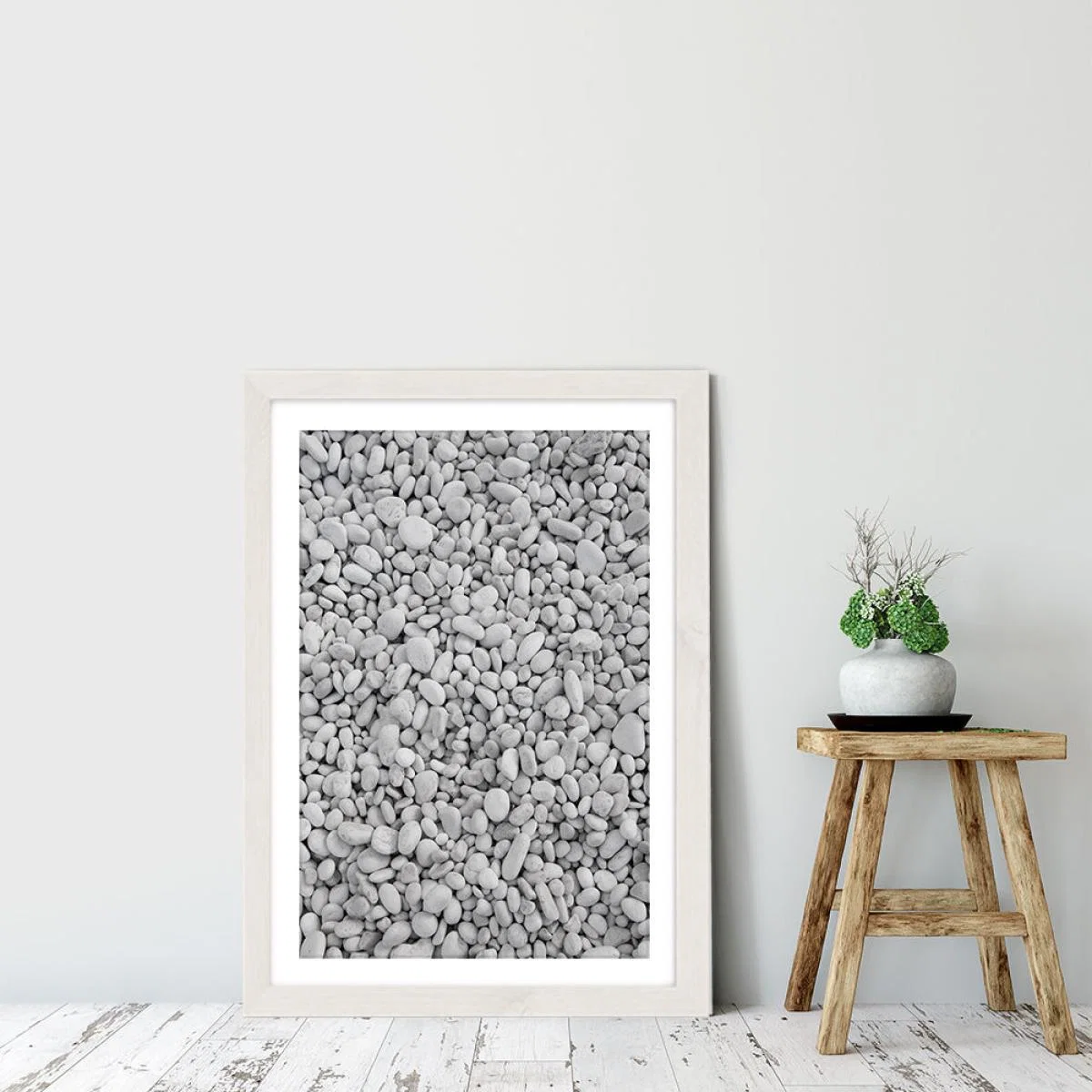 Pebble Beach Art Print White Frame – image 6