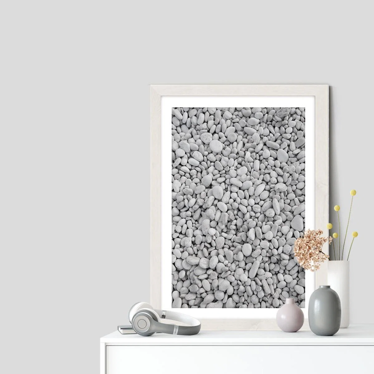 Pebble Beach Art Print White Frame – image 7