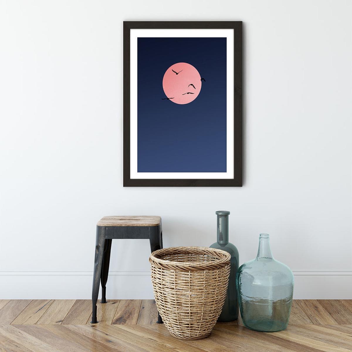 Summer Nights Art Print Black Frame – image 3