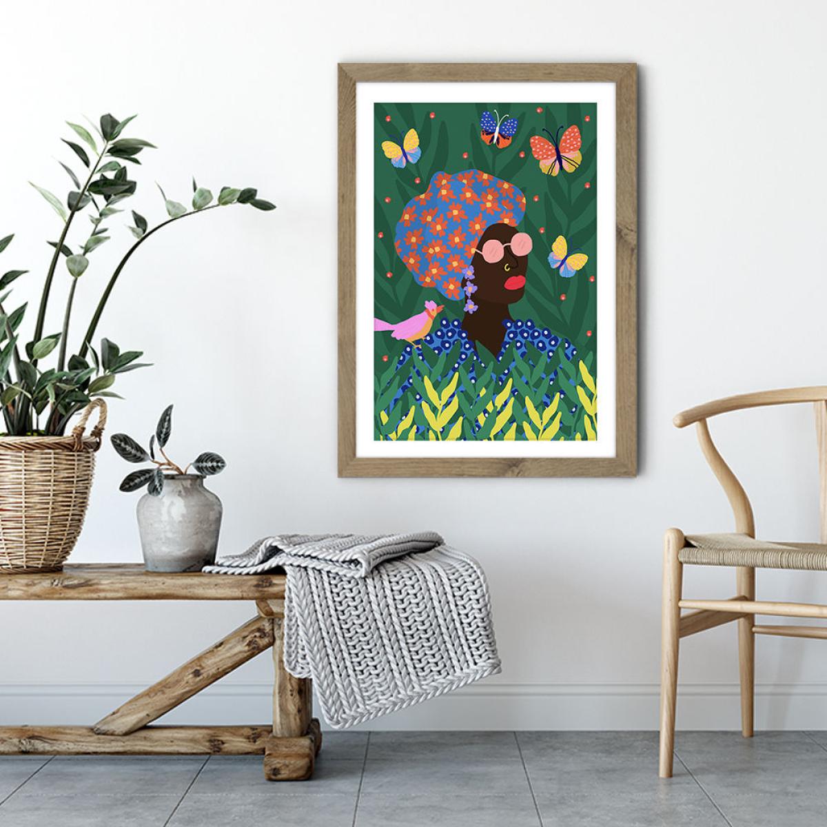 Enjoy Outside Art Print Oak Frame – image 3