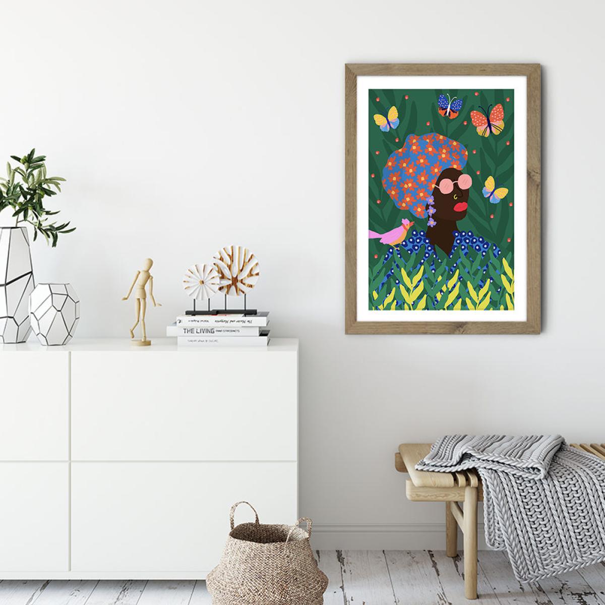 Enjoy Outside Art Print Oak Frame – image 4