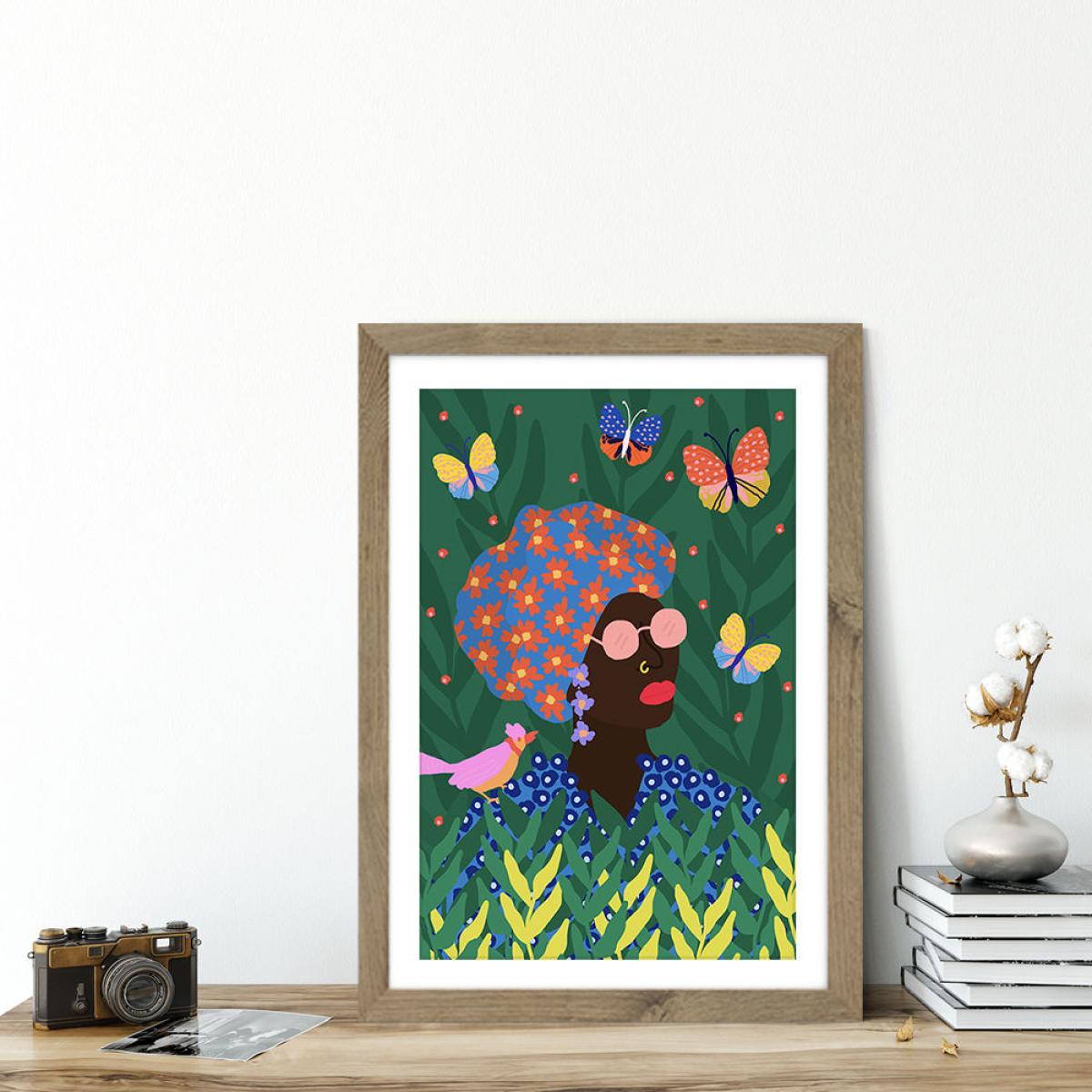 Enjoy Outside Art Print Oak Frame – image 5