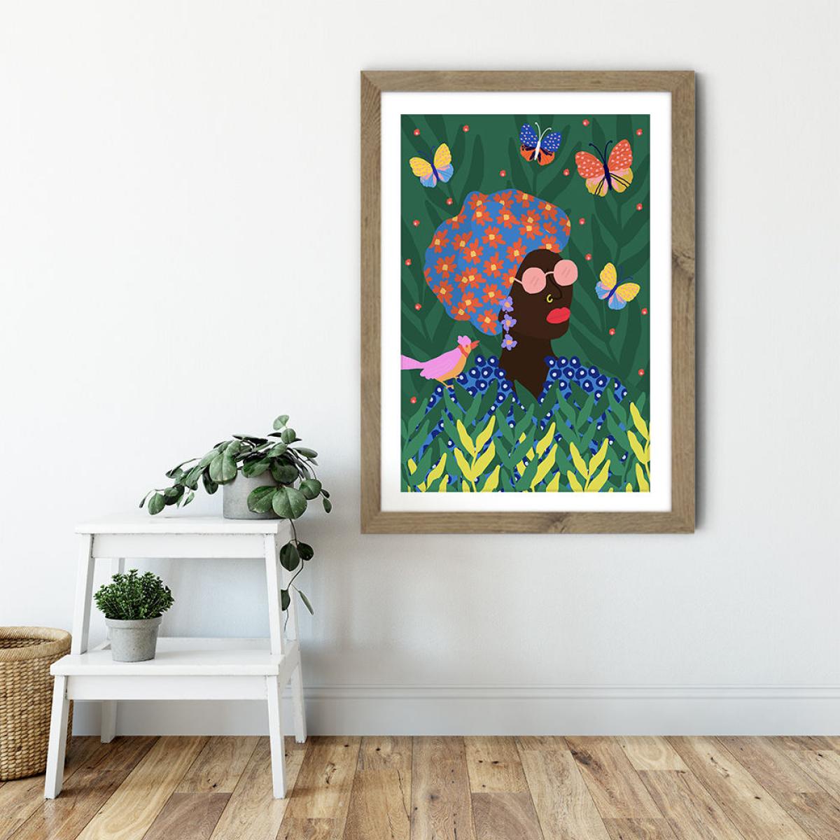 Enjoy Outside Art Print Oak Frame – image 6