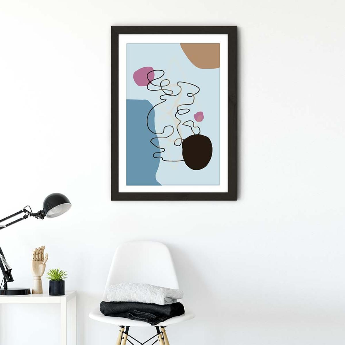 Floating Minds No.3 Art Print Black Frame – image 2
