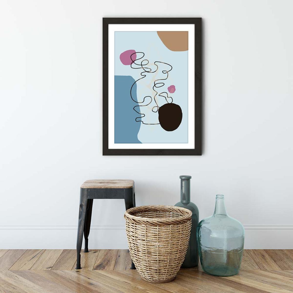 Floating Minds No.3 Art Print Black Frame – image 3